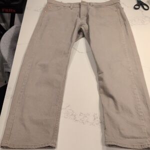 Levi's Men's Straight Fit Beige Jeans